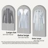 Minimalist Waterproof Garment Dust Cover With Transparent Pvc For Wardrobe Storage