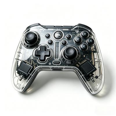 Switch Controller Advanced PC Transparent Large TURBO Macro Back Gyro RGB Hall Effect HD Bluetooth Ergonomic Pro Compatible with Switch Includes