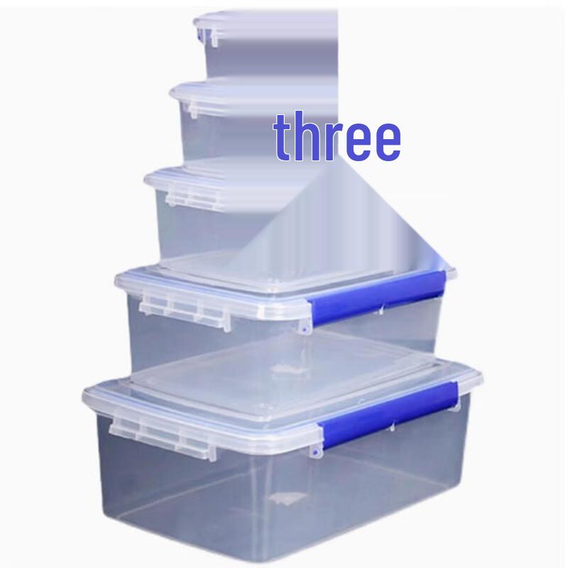 SBL Thickened Transparent 5.5L Plastic Food Storage Containers (3-Pack)