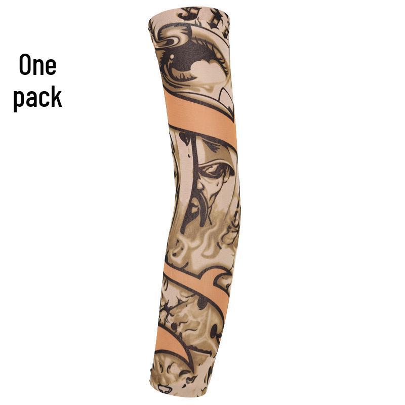 Seamless Outdoor Flower Tattoo Arm Sleeve - UV Protection for Cycling In Various Colors