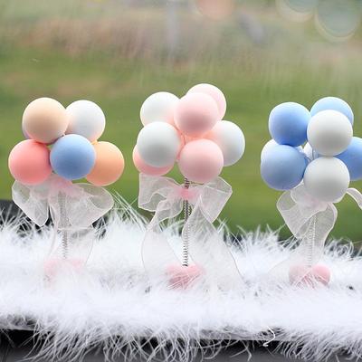 Colorful Macaron Heart Car Ornaments & Cake Accessories