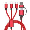 A+C 3-in-1 Fast Charging Cable: Compatible with Apple, Huawei, and Type-C Devices