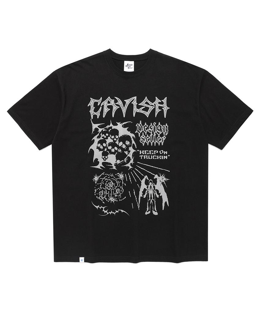 CAVISH Truckin Ss Tee Black(Cv2Fmut501A)