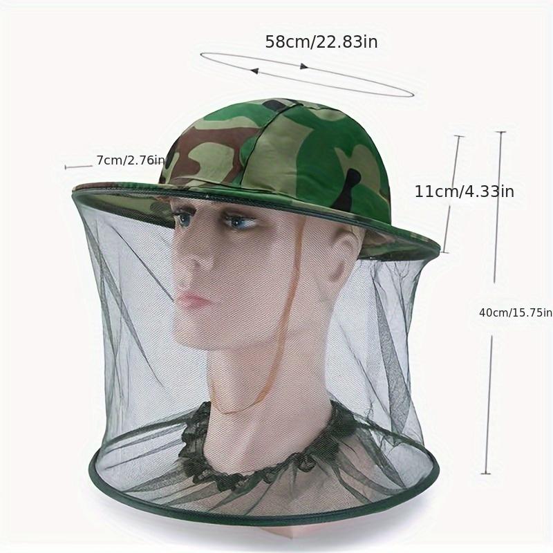 

Bee-Safe Breathable Mesh Face Protector Cap | Insect & UV Sun Defense Hat for Outdoor Activities 1pc
