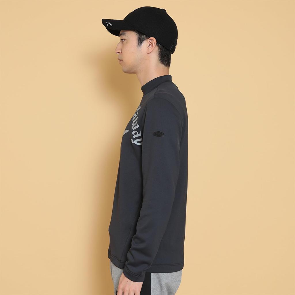 Long Sleeve Mock Neck Shirt Warmth and Abrasion Golf Innerwear C24233110 [Callaway] Men's (Karushi Resistance) / / 1010_Black