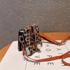 Luxury Retro Leopard Print Leather Pearl Wristband Phone Case for SamSung Galaxy Z Flip 7 6 5 Crossbody Hand Strap Protect Cover