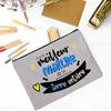 Thank Teacher Print Pencil Case Large Capacity School Stationery Supplies Storage Bags Travel Wash Organizer Gift For Teacher