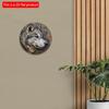 2D Flat 20*20cm1pc Alaskan Dog Theme Wooden Hanging Ornament, Ideal Art Decorative Plate Gift for Alaskan Dog Lover, Application To Window&corridor
