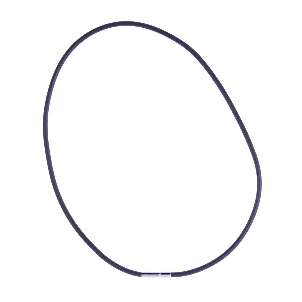 Rubber Choker Necklace Casual Jewelry Fashion Unisex Cord Necklace 3mm Black Leather Cord for Gift for Daily Street Photography