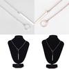 Damen Persönlichkeit Einfach Atemberaubend Goldener Stab Kreis Lariat Halskette Schmuck