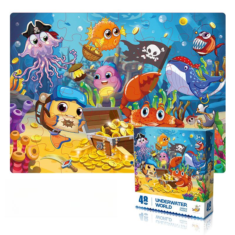 

Игрушки-пазлы 48 штук Игрушки для раннего развития детей Сувениры для детского сада Подарки Развитие мышления и практических способностей