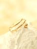 Minimalpiercing 14K Double-Strand Ball Ear Cuff Clip-On