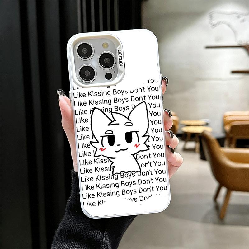 Cute B-Boykisser Catoon Shockproof Phone Case for iPhone 17 Air 16 16E 15 Pro Max 14 Plus 13 Mini 12 Back Cover Anti Fall Fundas