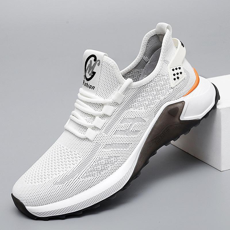 Flying woven mesh outdoor sports shoes students new summer casual men's shoes comfortable cloth shoes lightweight running shoes
