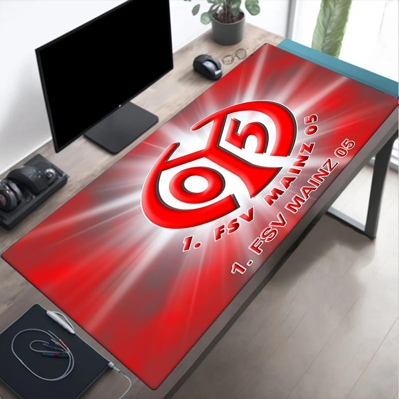 Mainz Fußball Wappen Mauspads, Gaming Mauspads, Tastaturpads, Schreibtischdekoration für Computer Notebook Fan Geschenk Geburtstagsgeschenk