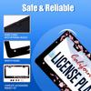 Cherry Blossom License Plate Frame Beautiful Flowers Pink License Plate Stainless Steel Funny License Plate Holder Floral Car Accessories Decoration