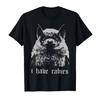 Vintage Ich habe Tollwut Fledermaus Lustige Meme Zitate T-Shirt Für Männer Frauen 100% Baumwolle T-Shirts Kurzarm Oberteile