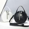 New Popular Bright Leather Small Round Bag Fashion Versatile Round Women's Handbag High Quality One Shoulder Crossbody Bag