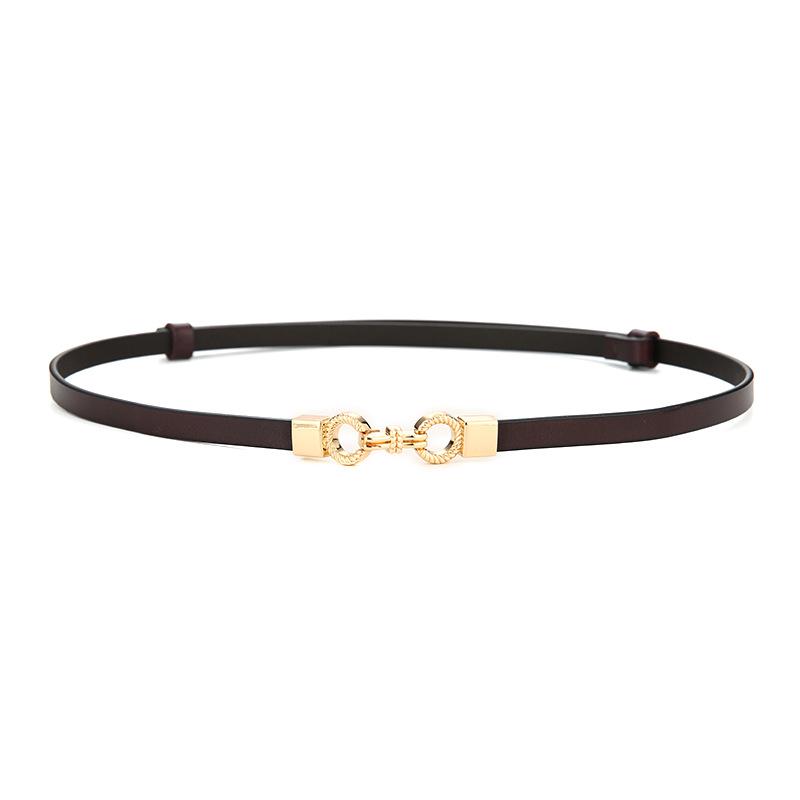 Women's Stylish Thin Leather Belt for Skirts, Dresses, and Coats