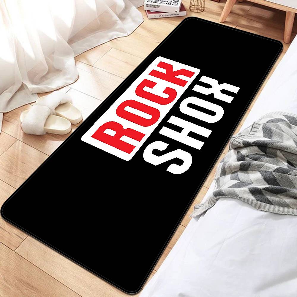 R-Rock-Shox Mountain Bike Floor Mat Cheaper Anti-slip Modern Living Room Balcony Printed Bedside Mats