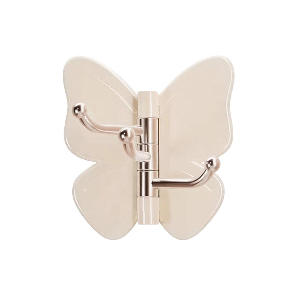 1/4PCS Plastic Butterfly Wall Hook Waterproof Adhesive Wall Hook  Kitchen Bathroom Storage