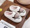 2024 Halloween Cartoon Pumpkin Funny Plush Cotton Slippers: Cute, Thick Bottom, Indoor Winter Footwear