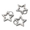 5pcs Pentagram Metal Ring Spring Clasp Star Shape Clasp Connection Buckle for DIY Jewelry Making Keychain Pendant Accessories