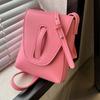 Korean Style Fashion Mini Pu Leather One Shoulder Pack  Summer New Simple Solid Color Women Crossbody Bags For Phone