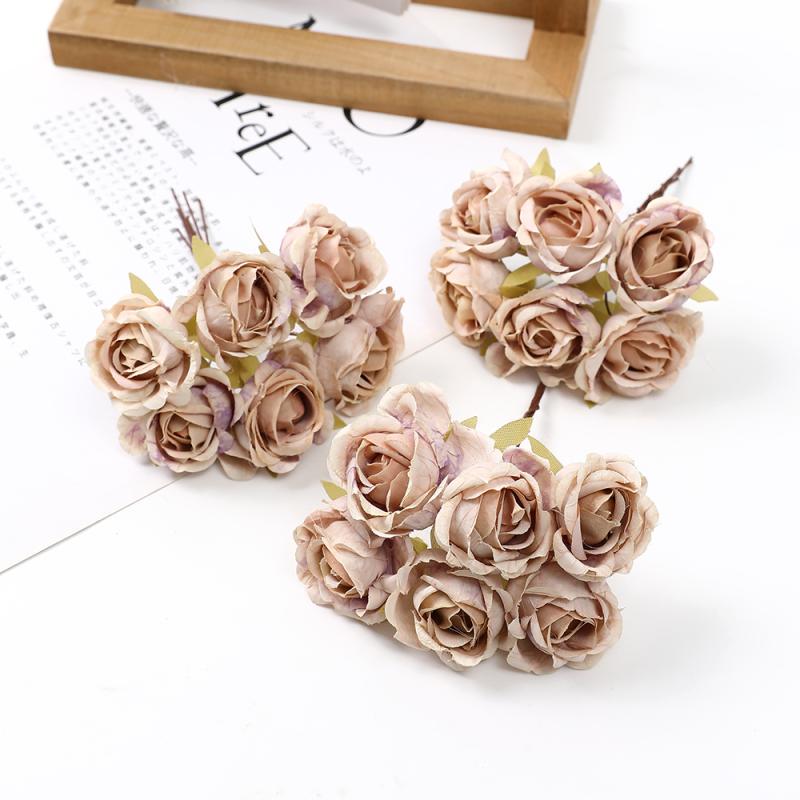 Mori Style Silk Rose Flower Heads for DIY Wreath, Headdress, and Corsage Accessories