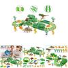 Exciting 165pcs Dinosaur Electric Rail Car Track Racing Toy Set For Endless Fun