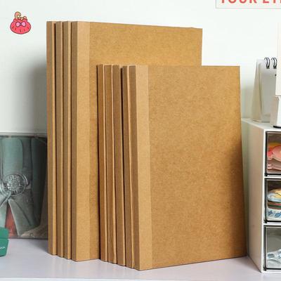 A4 Ultra-Thick Kraft Paper Notebook, Enlarged B5/A5 Grids for Postgraduate Exam Preparation