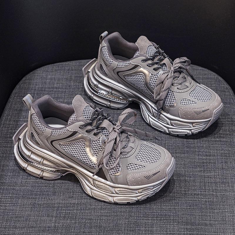 

Белые туфли на толстой подошве Поп-обувь Женская обувь Обувь Кожаная обувь 40 серый