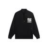 Li Ning Sports Life Collection Sweatshirts Unisex Black Lapel Thickened Other AWDSB53-3