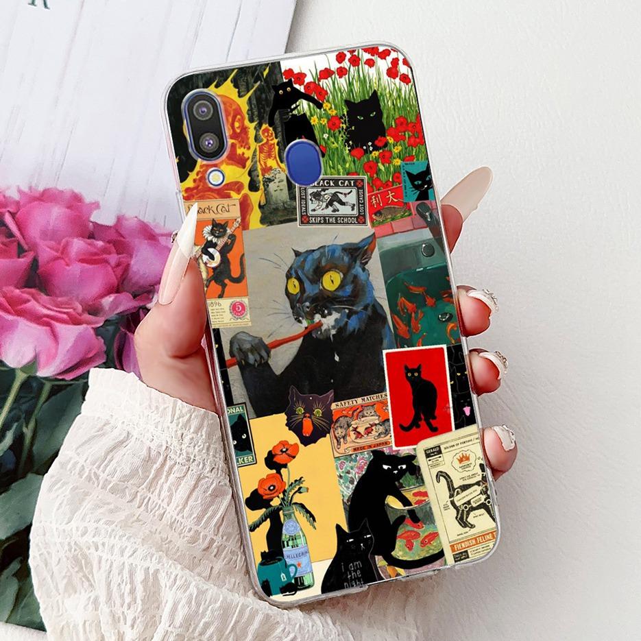For Samsung Galaxy M10 M20 M30 Case New Fashion Painted Cover Clear Silicone Soft Slim Phone Case For Samsung M10 M20 M30 Fundas