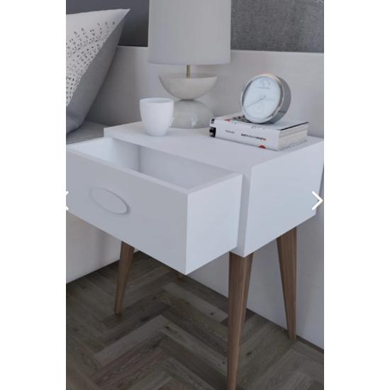 Komot Trend Nightstand - White