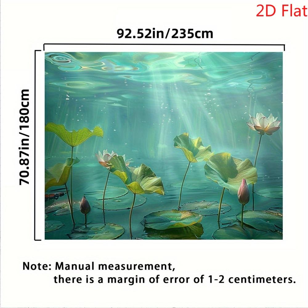 2D Plane 1 Piece of Lotus Photography Background Banner Suitable for Birthdays Weddings Graduation Ceremonies