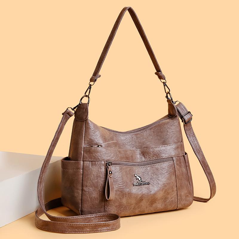 Damska torba dla matki w średnim wieku, torba typu crossbody, torba pod pachami, duża pojemność, torba na ramię