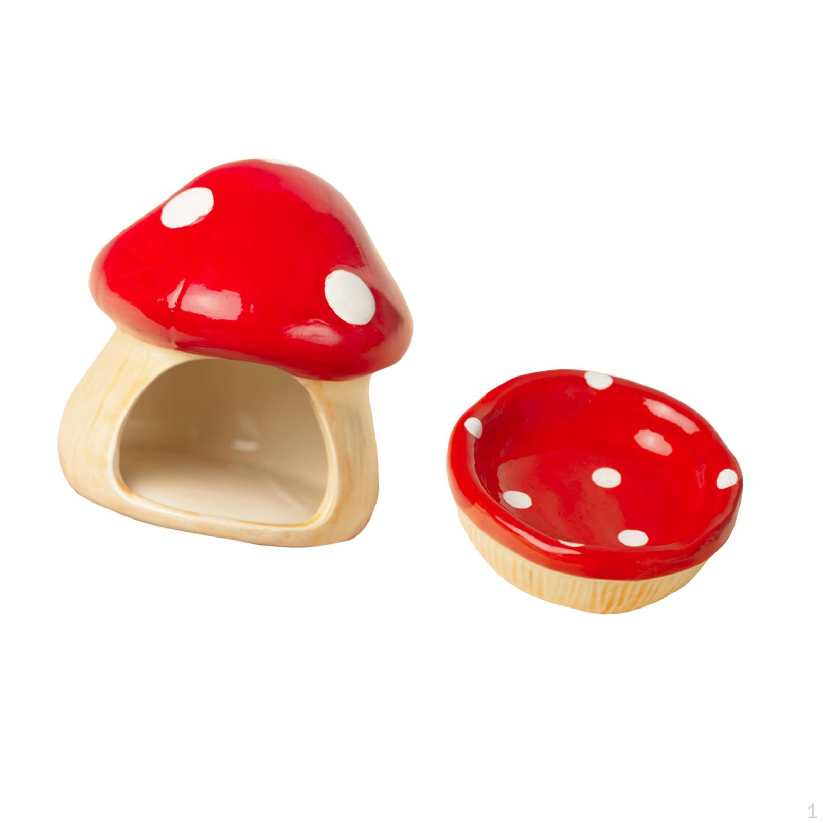 

Керамический домик для хомяка в форме будки, мебель для помещения и улицы, будка с миской для еды, среда обитания для красный