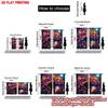 2D flat printing 2pcs Curtain Curtains Moonlit Hedgehog Beneath Flowers Digital Printed Polyester Drapes Festive Holiday Perfect