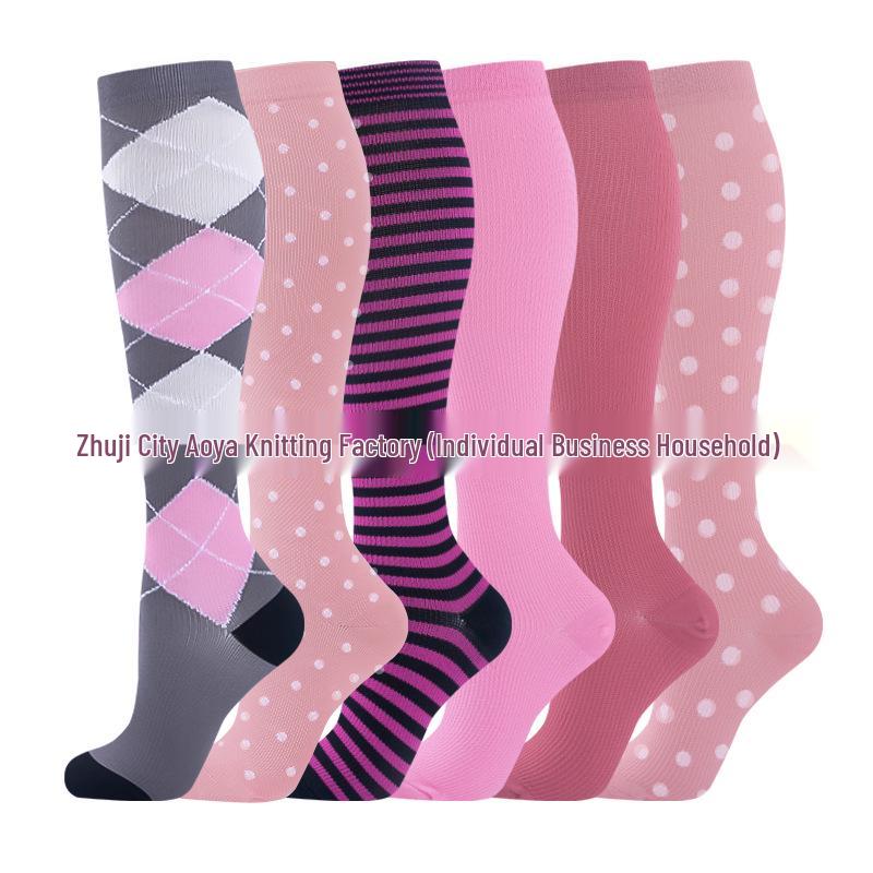 Cross-border Over-the-Knee Compression Yoga & Sport Socks Set