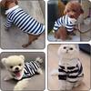 Breathable Dog Thin Shirt Collared Style Dog T Shirts Fashion Dog Striped Shirt  Kittens Wear