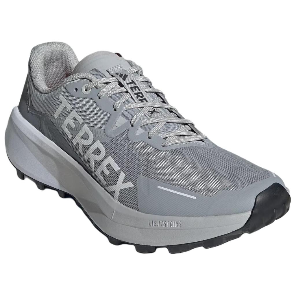 Adidas Terrex Agravic 3 Anti Slip Wear Resistant Low Top Running Shoes Men's Light Gray Sneakers JR5244