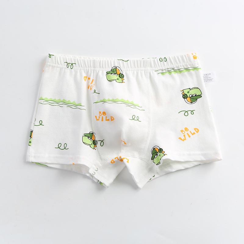 Dětské kreslené bavlněné boxerky se středním pasem - Prodyšné studentské spodní prádlo třídy A
