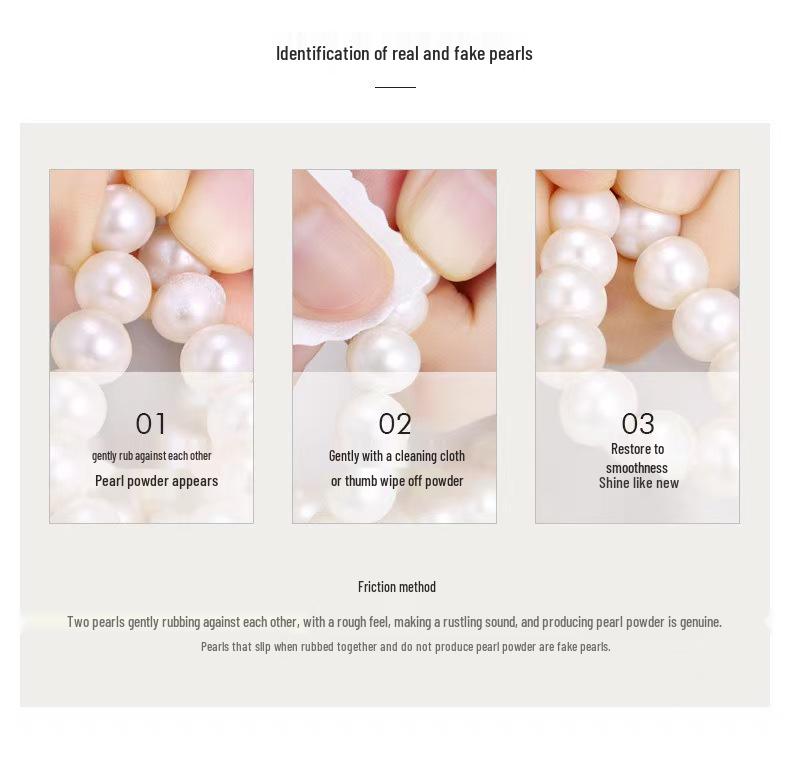 Collar de Perlas de Agua Dulce Naturales 8-9mm Redondas Brillo Fuerte Plata S925 Gargantilla del Día de la Madre con Caja de Regalo