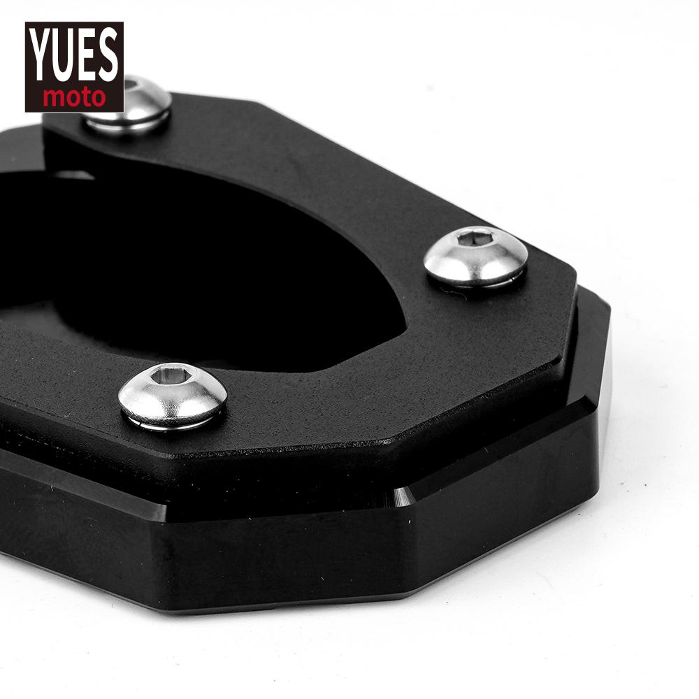 Motorcycle Accessories CNC Aluminum Side Stand Enlarge Kickstand parts For Kawasaki ZX 25R