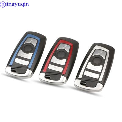 Jingyuqin 4B Inteligentna obudowa kluczyka Keyless Dla BMW CAS4 F 3 5 7 Serii E90 E92 E93 X5 HU100R Z Nieszlifowanym Pustym Grotem