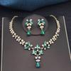 3Pcs Bridal Crown Jewelry Sets Luxury Tiaras and Earrings Necklace Set for Women Bride Wedding Dress Crown Sets Prom Gifts