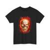 Flaming Skull Tee | Fire Skull Graphic Shirt, Cool Flame, Style, Rock, Pop Tee