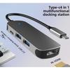 8 In 1 Type C Docking Station for Laptop USB C Hub with HDMI USB Ports Multi Function Adapter for Phone PC MacBook