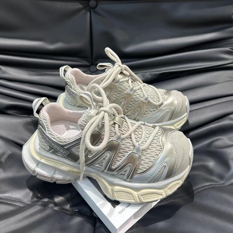 Korean Version of Summer Internet Celebrity Ladies Ins Dad Shoes Trend Mesh Korean Version Breathable Sports Casual Shoes Fashion Versatile